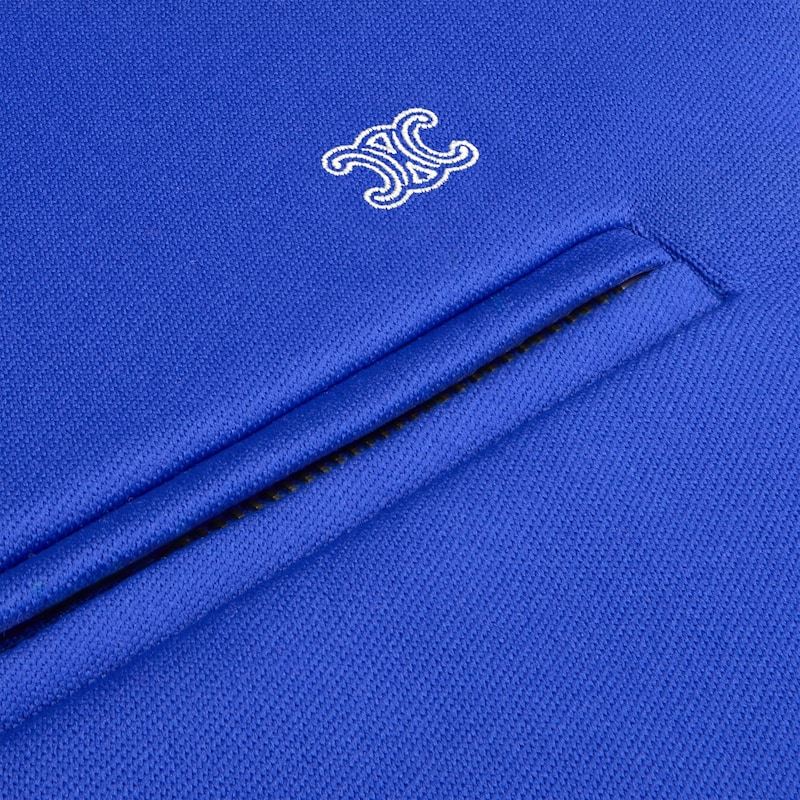 tracksuit jacket IN double face jersey - ELECTRIC BLUE/WHITE -  - 1 | CELINE