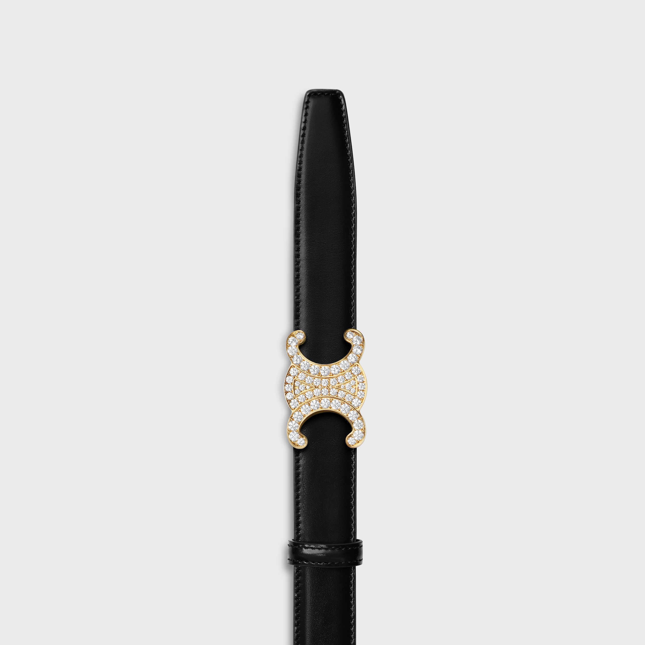 CELINE トリオンフバックル＆リバーシブルストラップ 25MM トリオンフ バックル＆リバーシブルストラップ 25MM - ブラック