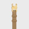 Medium 25MM Triomphe Belt IN Taurillon Leather - Smoked Brown -  - 2 | CELINE