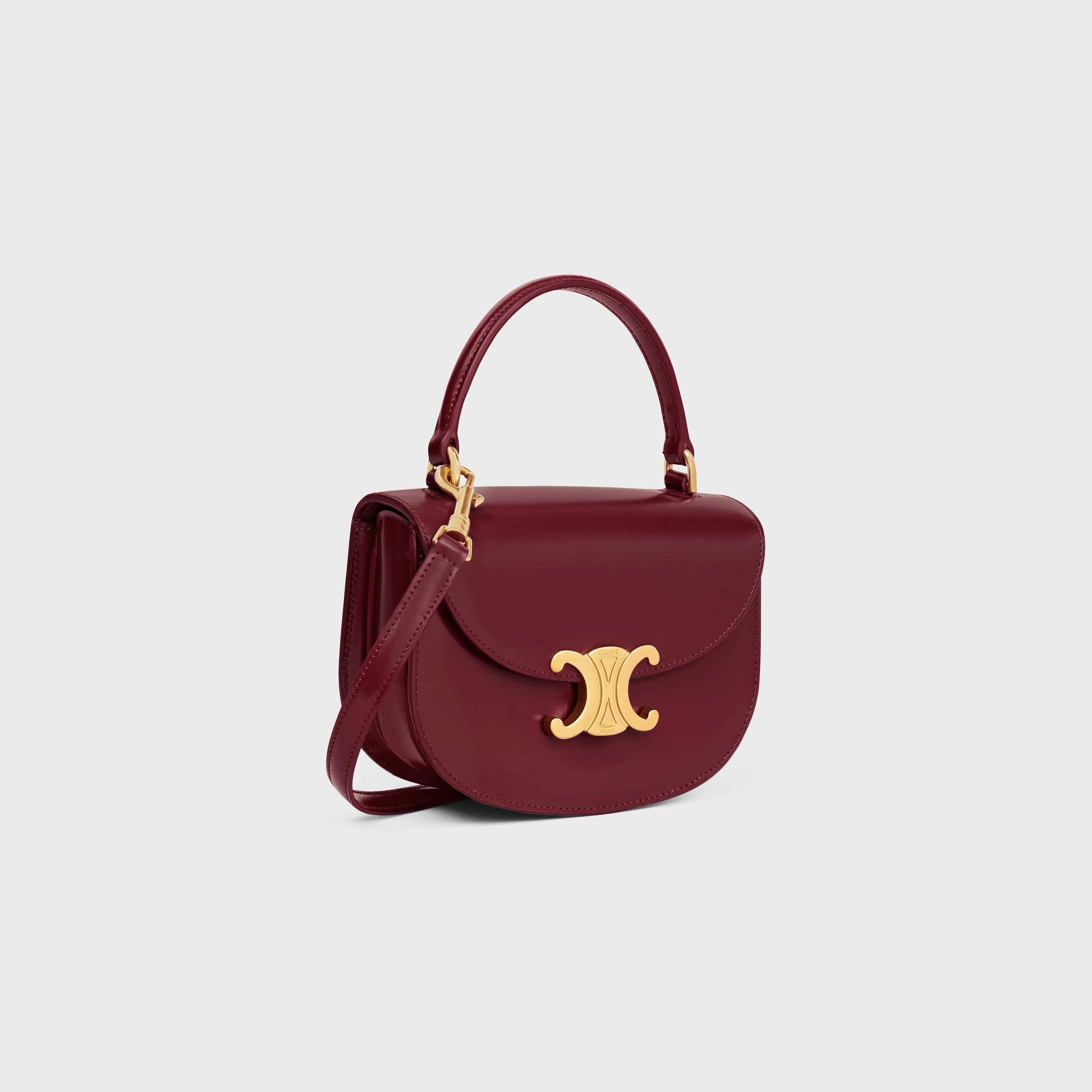 【セリーヌ】CELINE BESACE CLEA シャイニーカーフスキン MINI BESACE CLEA IN SHINY CALFSKIN - BLACK | CELINE