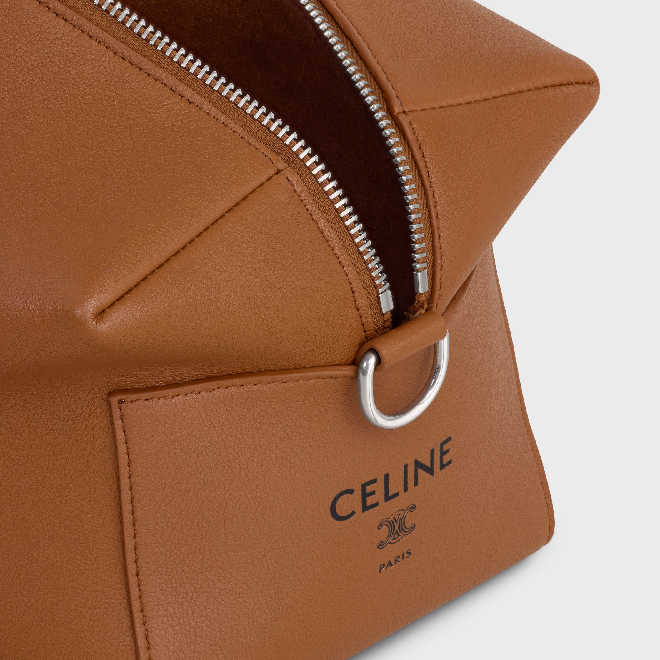CROSSBODY BAG TAKE AWAY IN SMOOTH CALFSKIN - SOFT TAN / BLACK | CELINE