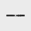 Medium 25MM Triomphe Belt in Taurillon Leather - BLACK -  - 1 | CELINE