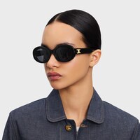 Triomphe 01 sunglasses in Acetate - BLACK - Golden Week - 1 | CELINE