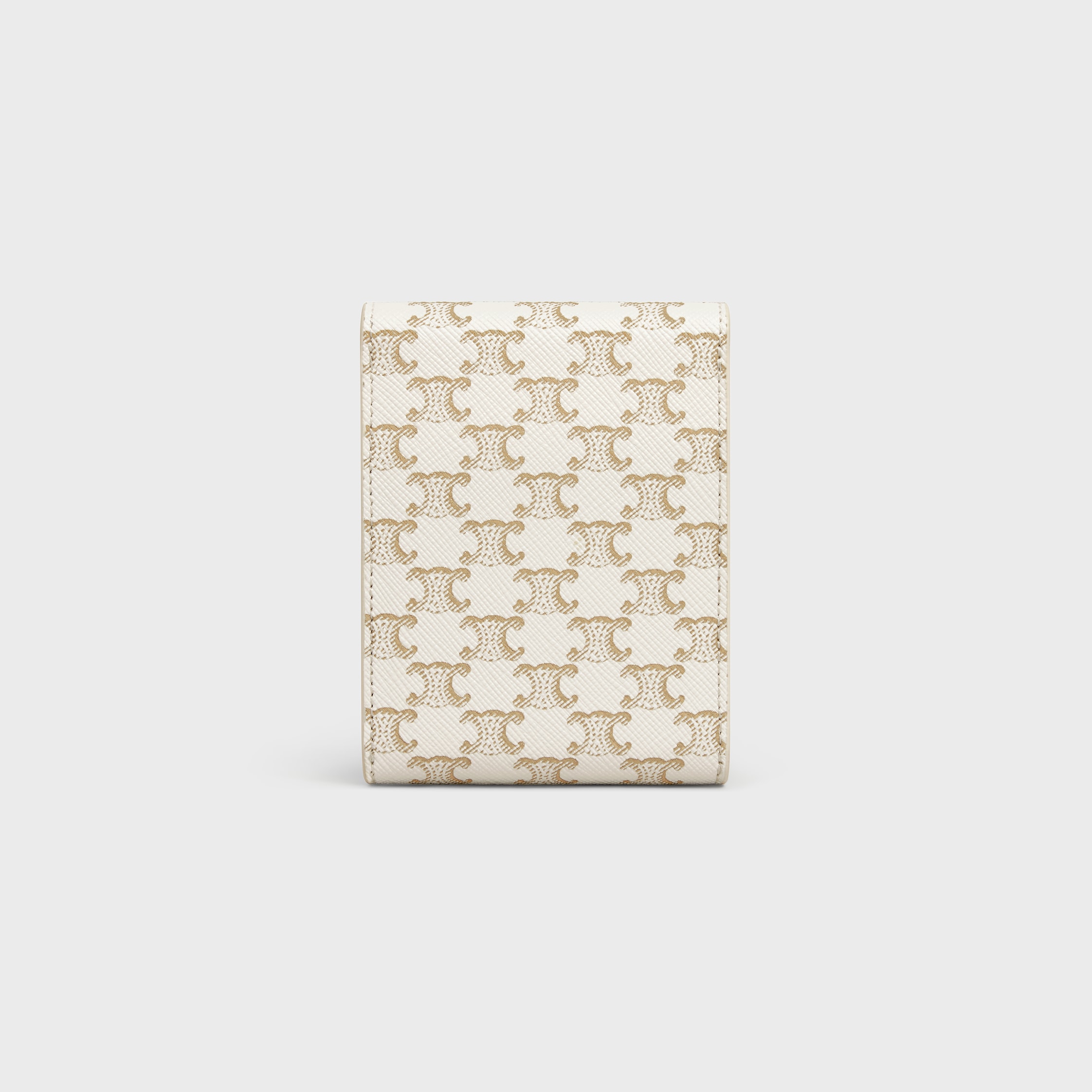 Playing Cards Case in Triomphe Canvas and Lambskin - WHITE / WHITE