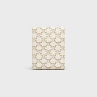Playing Cards Case in Triomphe Canvas and Lambskin - WHITE / WHITE - TRAVEL - 1 | CELINE