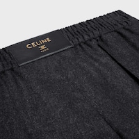 trousers IN CASHMERE FLANNEL - ANTHRACITE -  - 2 | CELINE