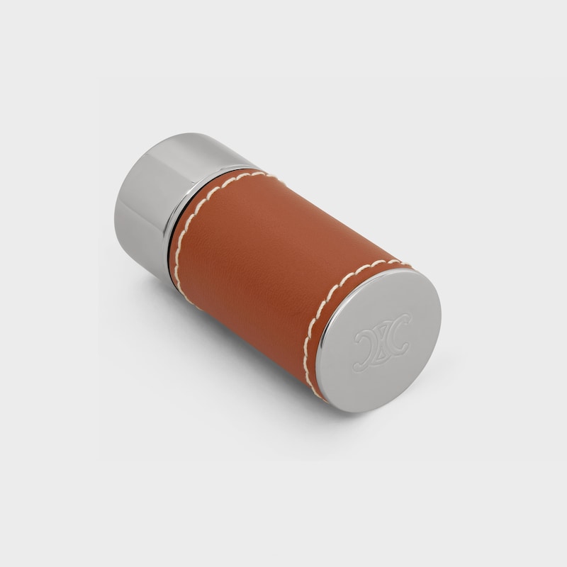 Pill Box in triomphe canvas - TAN - BEAUTY ACCESSORIES - 1 | CELINE