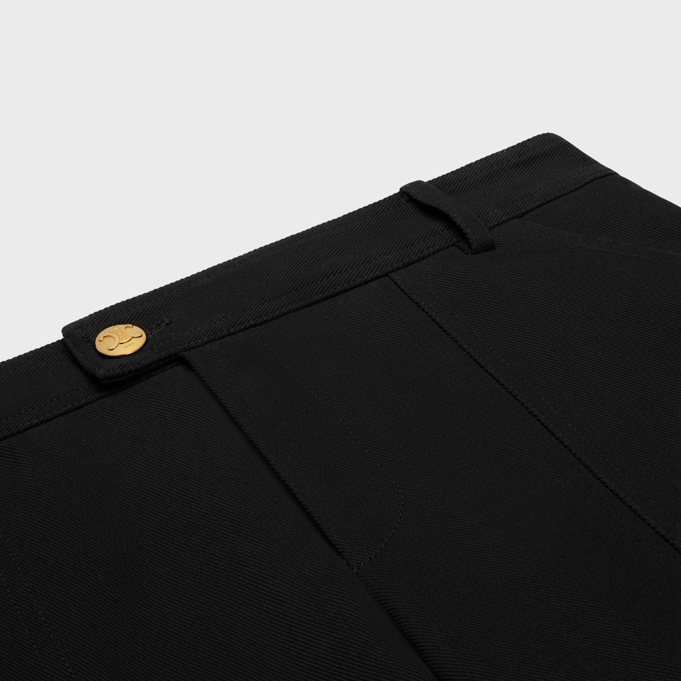 ハンサム♪◇ドリルコットン CARGO PANTS◇CELINE cargo pants in drill cotton - BLACK | CELINE