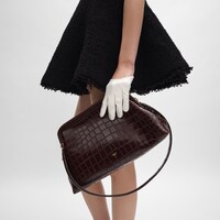 DOCTOR POUCH SOFT CROCODILE POROSUS - CHOCOLAT - NOUVEAUT&Eacute;S - 2 | CELINE