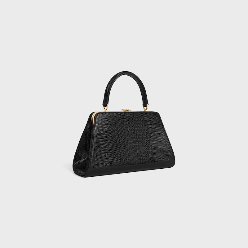 MINI CELINE ANTOINETTE IN Lizard - BLACK - MORE LINES - 1 | CELINE