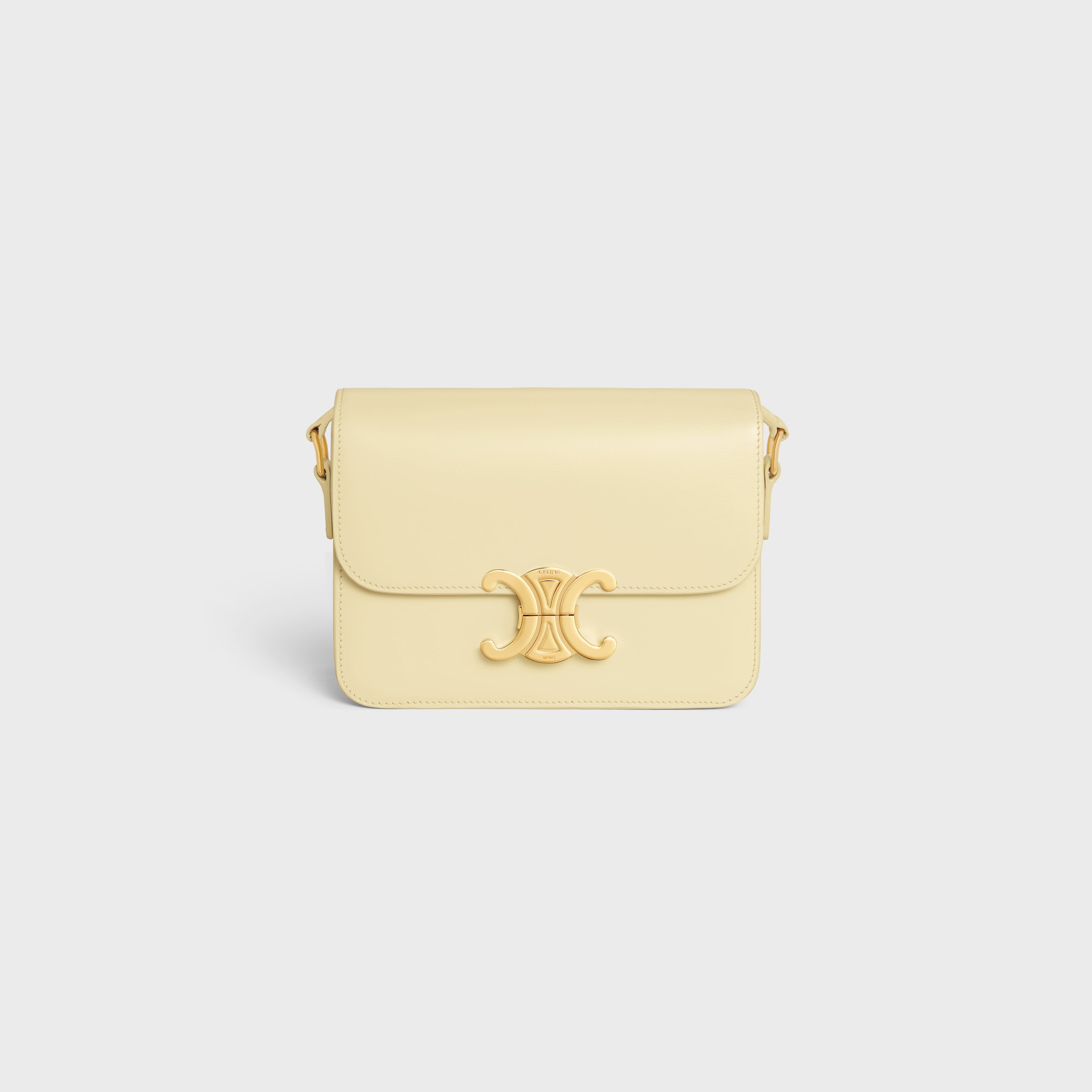 TEEN TRIOMPHE BAG IN SHINY CALFSKIN - SUNLIGHT | CELINE