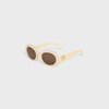 Triomphe 01 Sunglasses in Acetate - MILKY LIGHT ORANGE -  - 3 | CELINE
