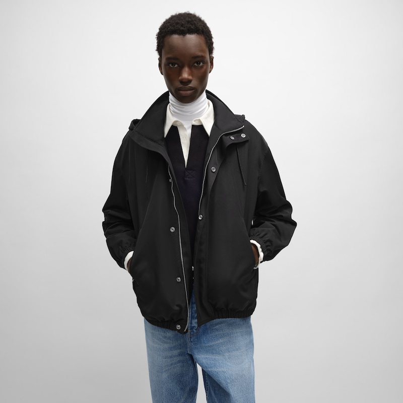 WINDBREAKER IN nylon twill - BLACK -  - 1 | CELINE