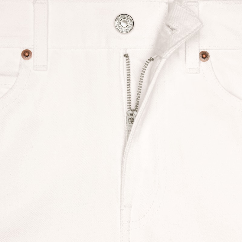 kitty jeans in optic white wash denim - OPTIC WHITE WASH -  - 1 | CELINE