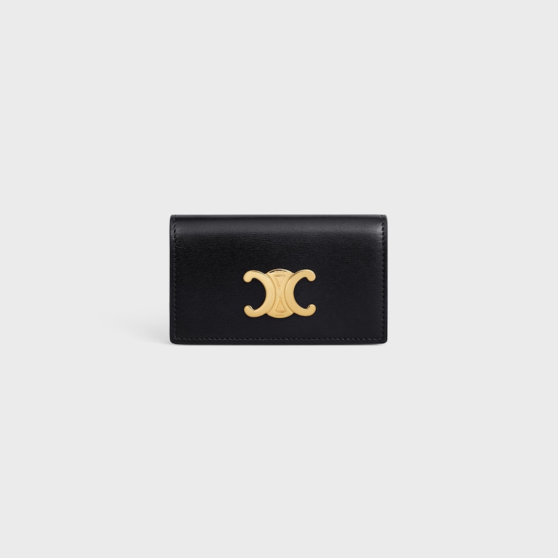 KEY CASE TRIOMPHE IN Shiny calfskin - BLACK - GIFT FINDER - 1 | CELINE