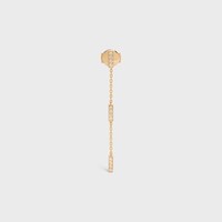 黃金及鑽石Celine Line三圈耳環 - 黃金 - CELINE GRAND SOIR - 1 | CELINE