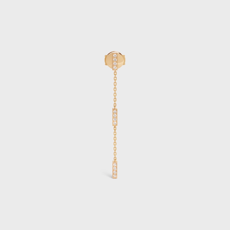 Celine Line Triple Brinco em Ouro Amarelo e Diamantes - Ouro Amarelo & Branco - FINE JEWELLERY - 1 | CELINE