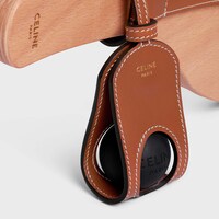 Beach rackets in wood and Caflskin - TAN - TRAVEL - 1 | CELINE