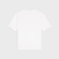 loose t-shirt IN cotton jersey - OPTIC WHITE / YELLOW / BLUE -  - 2 | CELINE