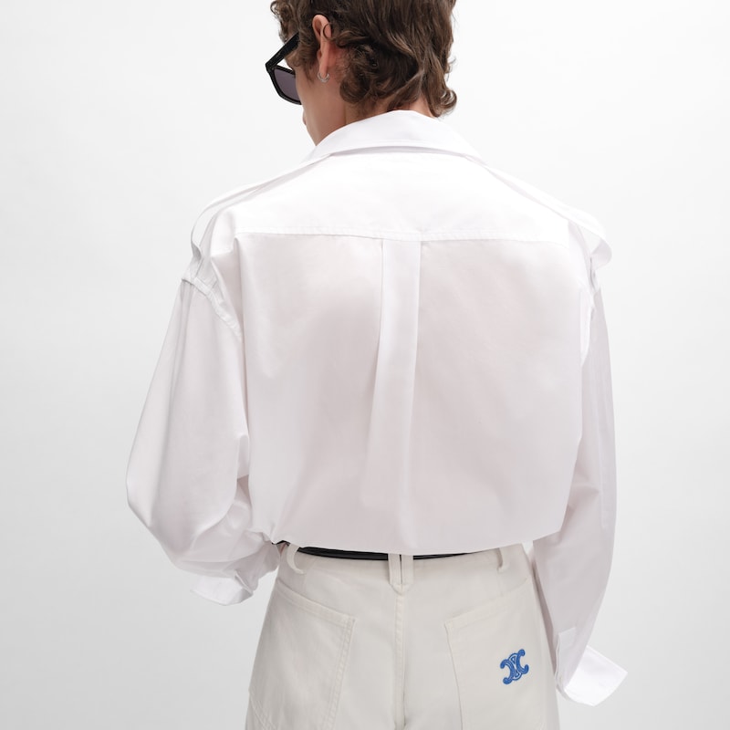 shirt IN COTTON POPLIN - WHITE -  - 1 | CELINE