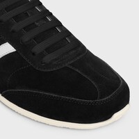 CELINE JOGGER TRIOMPHE牛皮絨面革及牛皮革低幫繫帶運動鞋 - 黑色 / 螢光白 -  - 1 | CELINE