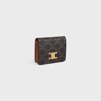 트리옹프 컴팩트 지갑 - 트리옹프 캔버스 - 탠 - GIFT FINDER - 2 | CELINE
