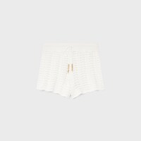mini shorts IN cotton pointelle - WHITE -  - 1 | CELINE