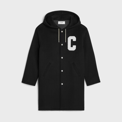 college long parka in double-face wool - BLACK -  - tileIndex | CELINE