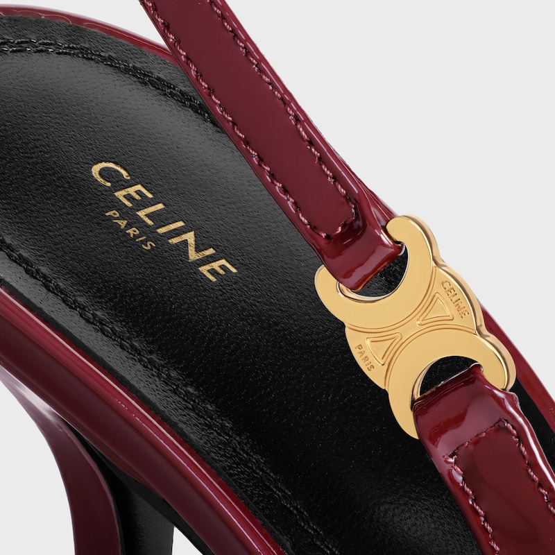JUDY - TRIOMPHE PUMP IN PATENT CALFSKIN - BURGUNDY -  - 1 | CELINE
