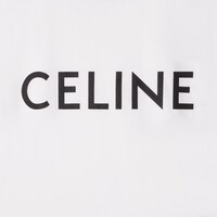 CELINE 루즈 티셔츠 - 코튼 저지 - 에크루 / 블랙 -  - 1 | CELINE