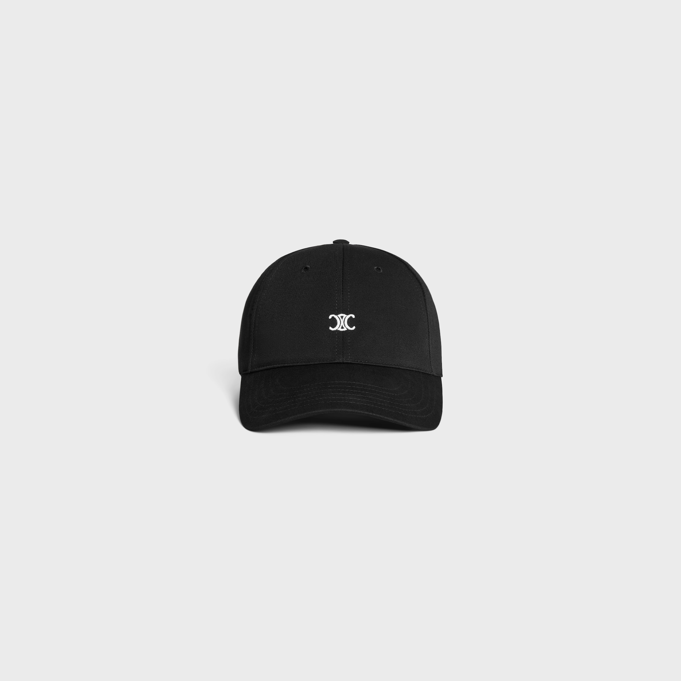 キャップ Celine Cappello Baseball BLACK BASEBALL CAP IN COTTON - BLACK | CELINE