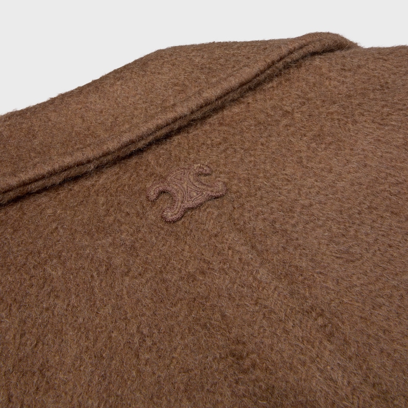 CHAQUETA DE CACHEMIRA DE DOBLE FAZ Y PELO DE CAMELLO - Avellana -  - 1 | CELINE