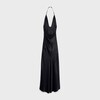 VESTIDO LINGERIE EM CREPE DE CETIM - PRETO - - 2 CELINE