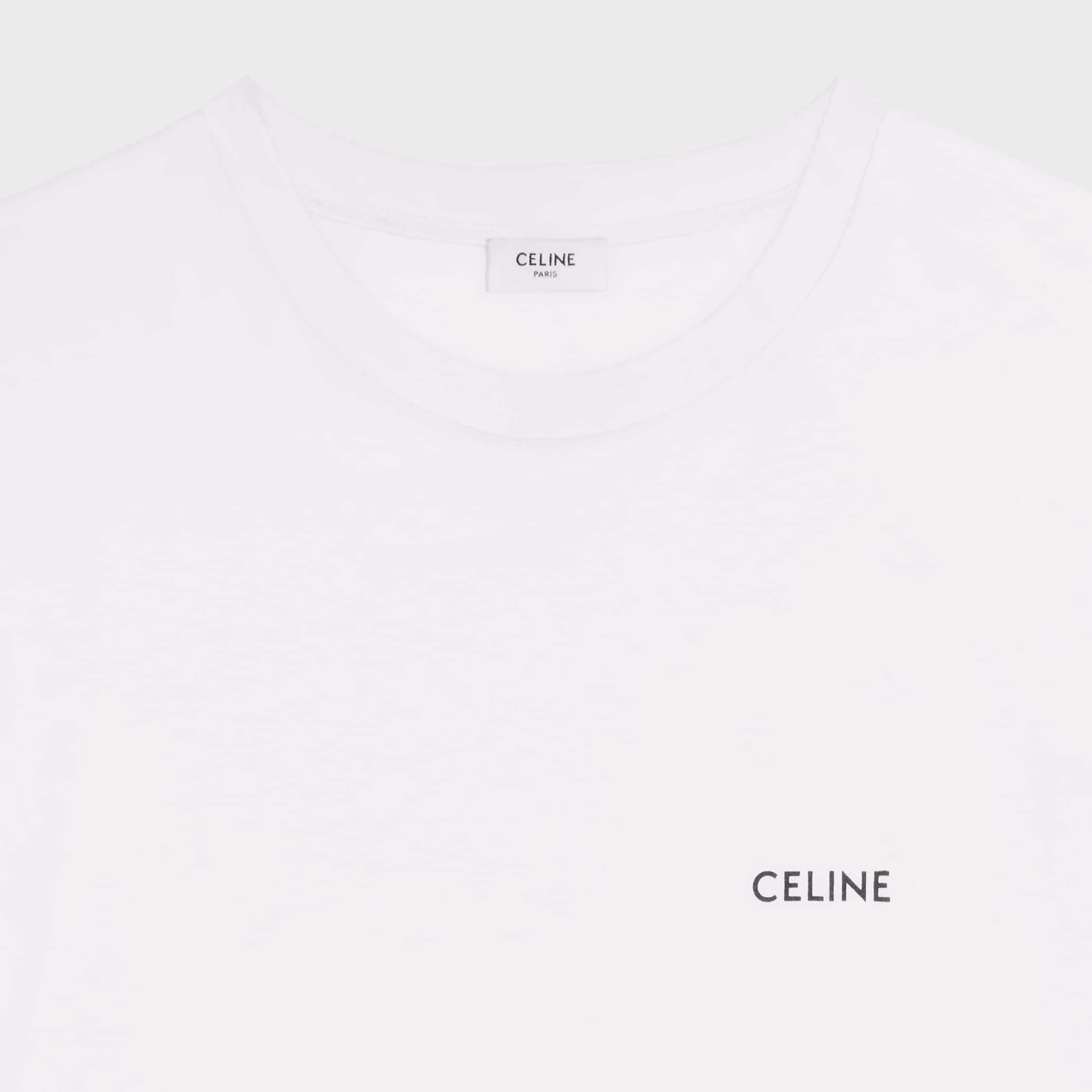 半額以下CELINE ルーズTシャツ / コットンジャージー エクリュ /