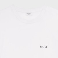 Celine loose t-shirt IN cotton jersey - ECRU / BLACK -  - 1 | CELINE