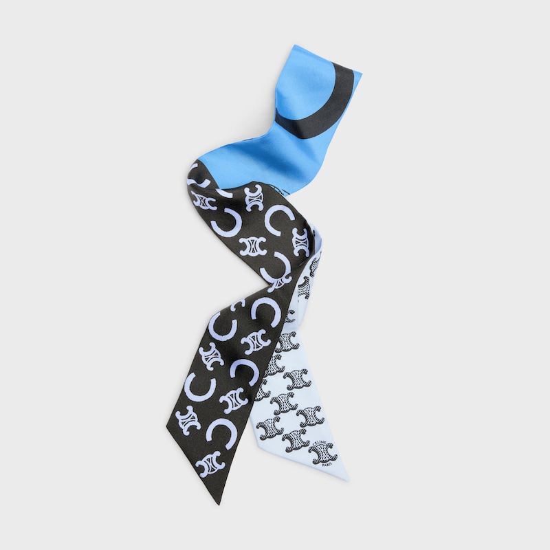 Lavalliere AUS SEIDENTWILL - BLAU/SCHWARZ -  - 1 | CELINE