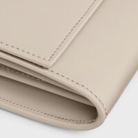 LARGE WALLET 16 IN SATINATED CALFSKIN - LIGHT STONE - 16 - 1 | CELINE