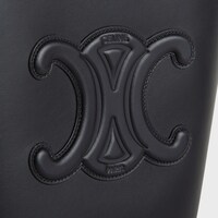 SMALL BUCKET CUIR TRIOMPHE in Smooth Calfskin - BLACK - CUIR TRIOMPHE - 1 | CELINE