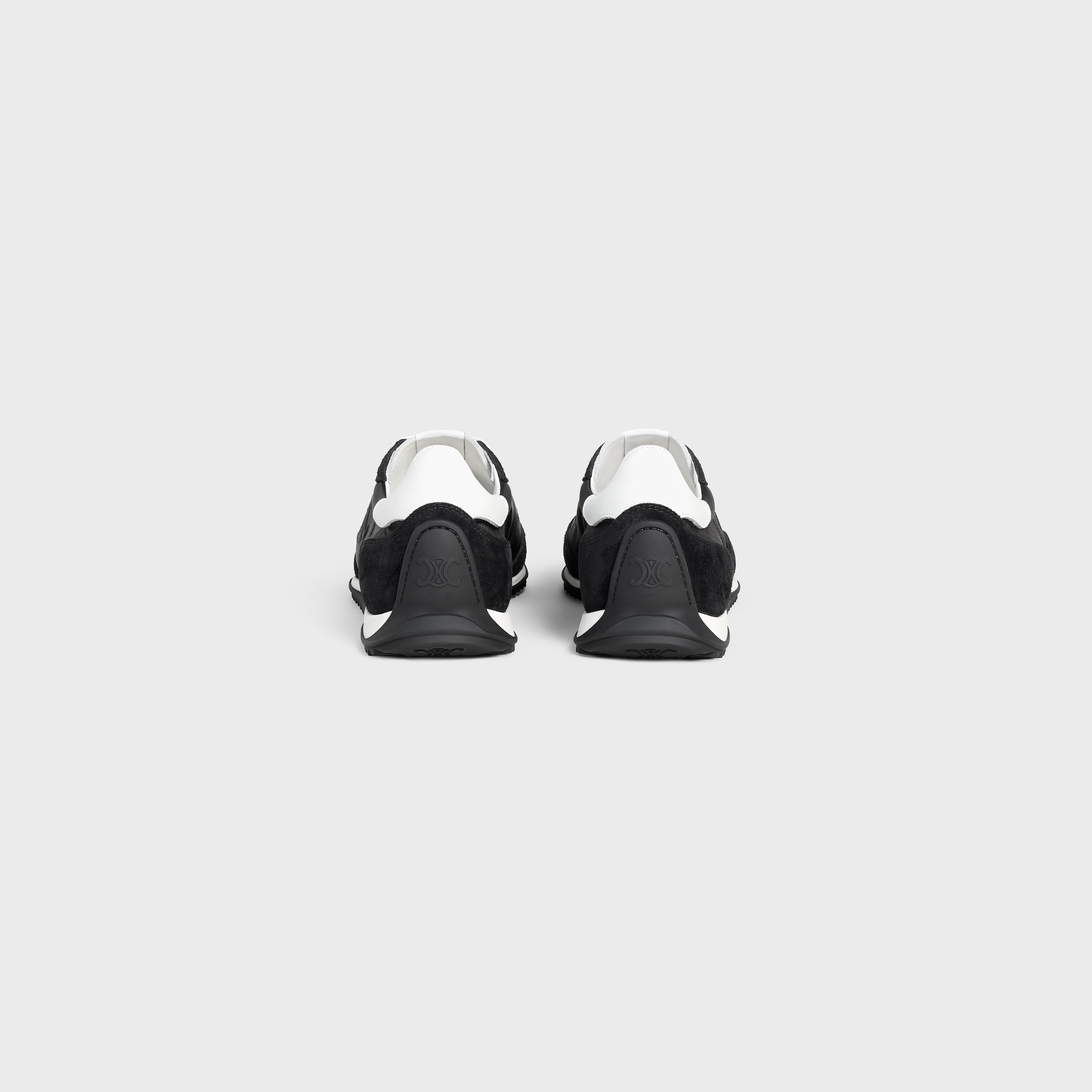 RACER SNEAKER IN NYLON, SUEDE CALFSKIN AND CALFSKIN - BLACK