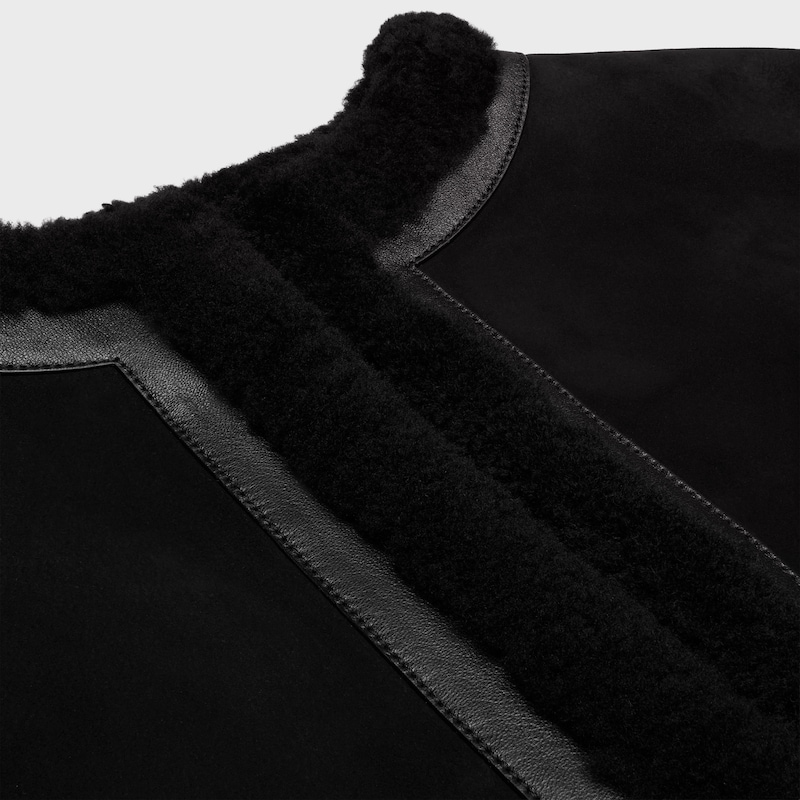 jacket IN suede - BLACK -  - 1 | CELINE