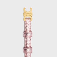 TEEN 13MM TRIOMPHE BELT in Pearly Python - LIGHT PINK -  - 1 | CELINE