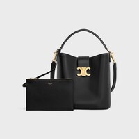 ミディアム バケット ルイーズ / スムースカーフスキン - ブラック - クロスボディバッグ - 1 | CELINE