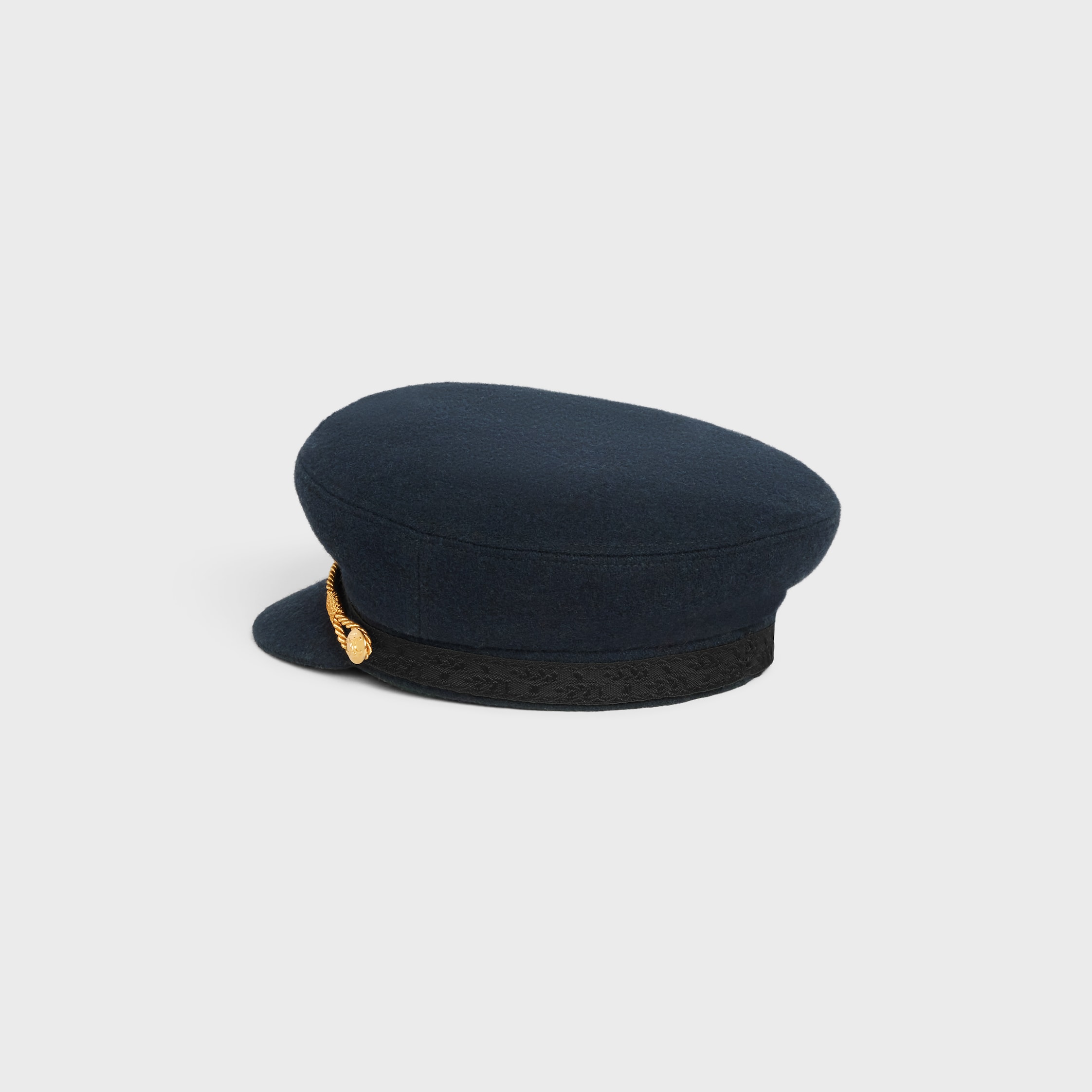 帽子・その他 CELINE | WOOL SAILOR CAP WITH TRIOMPHE PATCH 2AUS1327V.07DN CELINE | WOOL SAILOR CAP WITH TRIOMPHE PATCH 2AUS1327V.07DN