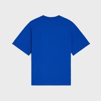 T-SHIRT IN cotton jersey - ROYAL BLUE / OFF WHITE -  - 2 | CELINE