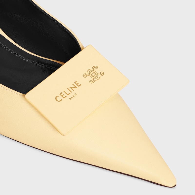 SIGNATURE SLINGBACK IN LAMBSKIN - VINTAGE YELLOW -  - 1 | CELINE