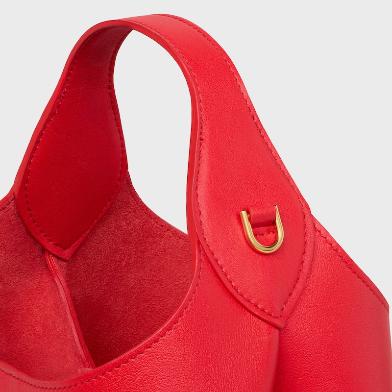 SMALL HOBO IN SUPPLE SMOOTH CALFSKIN - ULTRA RED - GIFTS FOR HER - 1 | CELINE