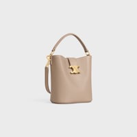 SMALL BUCKET LOUISE IN SMOOTH CALFSKIN - SAFARI - CROSS-BODY BAGS - 2 | CELINE