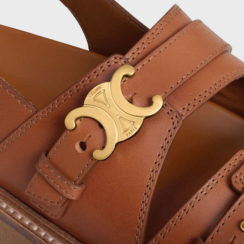 CELINE - SANDALO TIPPI TRIOMPHE IN PELLE DI VITELLO - CUOIO -  - 1 | CELINE