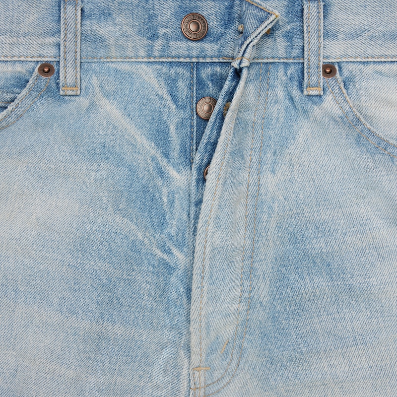 wesley jeans in cotton denim - EASTSIDE DISTRESSED -  - 1 | CELINE