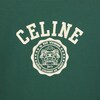 CELINE 블라종 레귤러 티셔츠 - 코튼 저지 - MOSS GREEN / WASHED WHITE -  - 4 | CELINE